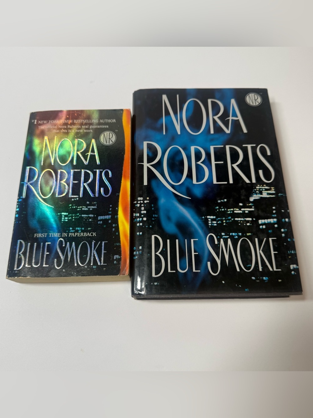 Nora Roberts Blue Smoke Bundle | Hardcover & Y2K Paperback Romantic Thriller Lot